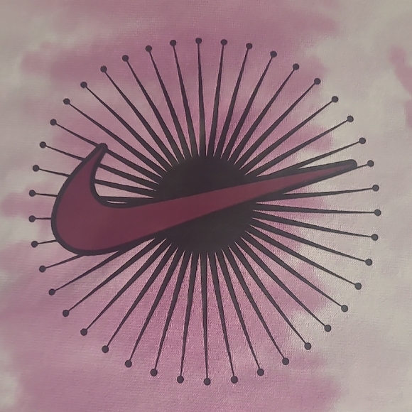 Nike Men's Purple Tie-Dye Long Sleeve Tee - Picture 6 of 7